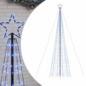 vidaXL Sapin de Noël à LED avec pointes 1534 LED bleu 500 cm