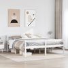 vidaXL Lit pour personne &acirc;g&eacute;e avec t&ecirc;te de lit sans matelas 200x200 cm