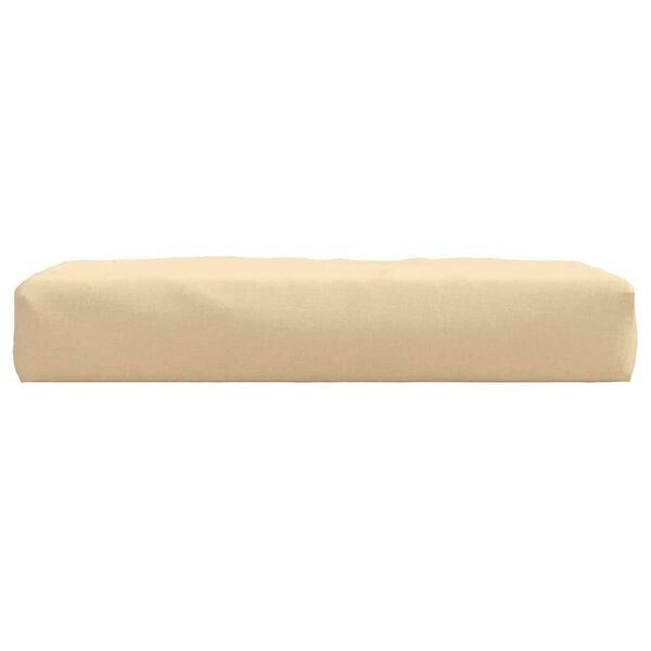 vidaXL Coussin de palette beige mélangé 60x60x9,5 cm tissu
