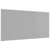vidaXL Protection de cuisine Gris clair 100 x 50 x 0,6 cm verre trempé