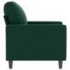 vidaXL Fauteuil Vert fonc&eacute; 60 cm Velours