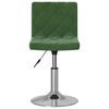 vidaXL Chaises pivotantes &agrave; manger lot de 4 vert fonc&eacute; velours