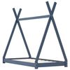 vidaXL Cadre de lit d'enfant Gris Bois de pin massif 90 x 200 cm
