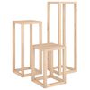 vidaXL Ensemble de supports pour plantes 3 pcs Bois de pin massif