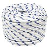 vidaXL Corde de bateau Blanc 14 mm 25 m Polypropyl&egrave;ne