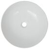 vidaXL Lavabo ronde C&eacute;ramique Blanc 41,5 x 13,5 cm