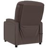 vidaXL Fauteuil de massage &eacute;lectrique Marron Similicuir