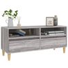 vidaXL Meuble TV sonoma gris 100x34,5x44,5 cm bois d'ing&eacute;nierie