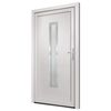 vidaXL Porte d'entr&eacute;e Blanc 98x200 cm PVC