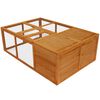 vidaXL Cage pliable d'ext&eacute;rieur en bois pour animaux