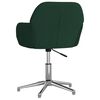 vidaXL Chaise pivotante de bureau Vert fonc&eacute; Tissu