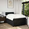 vidaXL Sommier &agrave; lattes de lit avec matelas Noir 120x200 cm Tissu
