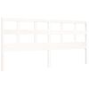 vidaXL Cadre de lit sans matelas blanc 200x200 cm bois massif