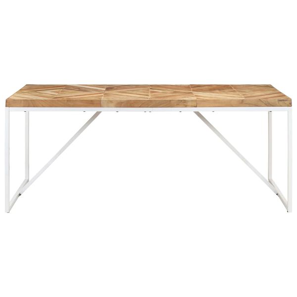 vidaXL Table &agrave; manger 180x90x76 cm Bois massif d'acacia et de manguier