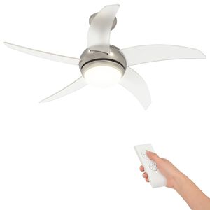 vidaXL Ventilateur de plafond avec lumi&egrave;re et t&eacute;l&eacute;commande &Oslash; 110 cm