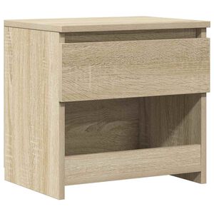 vidaXL Table de chevet Ch&ecirc;ne sonoma 40x30x39 cm Agglom&eacute;r&eacute;