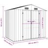 vidaXL Abri de jardin Marron 205x129x183 cm Acier galvanisé