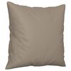 vidaXL Ensemble de canap&eacute;s 3 pcs avec coussins Taupe Tissu microfibre