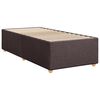 vidaXL Sommier &agrave; lattes de lit avec matelas Marron fonc&eacute; 90x200 cm