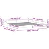 vidaXL Cadre de lit Marron 180 x 200 cm Pin massif