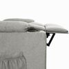 vidaXL Fauteuil Gris clair Tissu