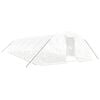 vidaXL Serre avec cadre en acier blanc 60 m&sup2; 12x5x2,3 m
