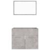 vidaXL Ensemble de meubles de salle de bain 2 pcs Gris b&eacute;ton