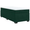 vidaXL Sommier à lattes de lit avec matelas Vert foncé 90x190 cm