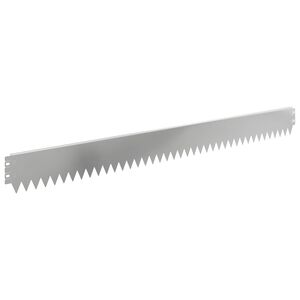 vidaXL Bordure de Pelouse 20 pcs 103 x 10 cm Acier Argent&eacute;
