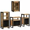 vidaXL Ensemble de mobilier de salle de bain avec &eacute;tag&egrave;re 4 pcs