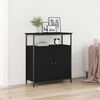 vidaXL Buffet Ch&ecirc;ne noir 70 x 30 x 80 cm Bois d'ing&eacute;nierie