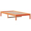 vidaXL Lit de jour sans matelas cire marron 90x200 cm bois pin massif