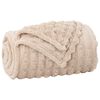 vidaXL Jet&eacute; Beige 150 x 130 cm Toison
