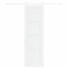 vidaXL Porte coulissante ORKDAL Blanc 61 x 198,5 cm Pin massif