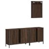 vidaXL Ensemble de meubles de salle de bain 3 pcs Ch&ecirc;ne marron