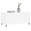 vidaXL Table basse Blanc 90x44,5x45 cm Bois d'ing&eacute;nierie
