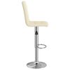 vidaXL Tabouret de bar Cr&egrave;me Tissu
