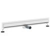 vidaXL Drain de Douche Mont&eacute; au Mur Argent&eacute; 90 cm Acier Inox 304