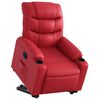 vidaXL Fauteuil inclinable &eacute;lectrique rouge similicuir