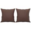vidaXL Ensemble canap&eacute;s 3 pcs oreillers et coussins Marron Similicuir