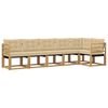 vidaXL Ensemble de canap&eacute;s d'ext&eacute;rieur 6 pc Blanc et Beige