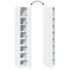 vidaXL Armoire de rangement mince blanc 30x42,5x225 cm