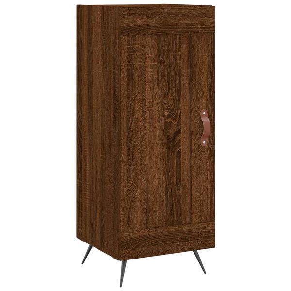 vidaXL Buffet Ch&ecirc;ne marron 34,5x34x90 cm Bois d'ing&eacute;nierie