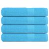 vidaXL Serviettes FROGN 4 pcs turquoise 100x200 cm 360 g/m²
