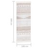 vidaXL Tapis Beige 100x300 cm Coton