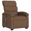 vidaXL Fauteuil de massage inclinable Marron Tissu