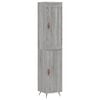 vidaXL Buffet haut Sonoma gris 34,5x34x180 cm Bois d'ing&eacute;nierie
