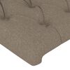 vidaXL T&ecirc;te de lit Taupe 200x7x118/128 cm Tissu