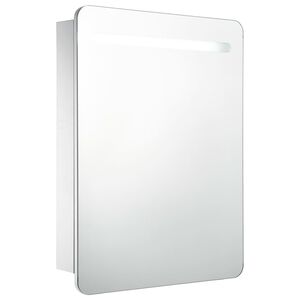 vidaXL Armoire de salle de bain &agrave; miroir LED 60x11x80 cm