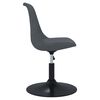 vidaXL Chaises pivotantes &agrave; manger lot de 6 Gris fonc&eacute; Velours